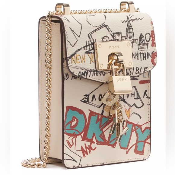 DKNY
Elissa North South Crossbody-White Graffiti - Picture 2 of 5
